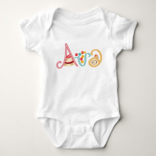 Name Ava Baby Bodysuit