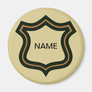 Name Badge, add text Magnet
