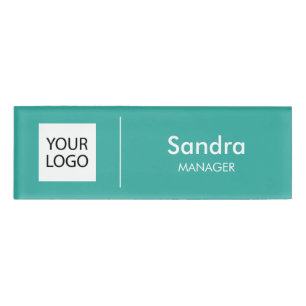 Name Badge Magnet Custom Logo   Employee Staff