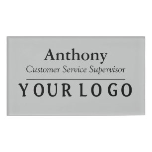 Name Badge Magnet Custom Logo Employee Staff Large