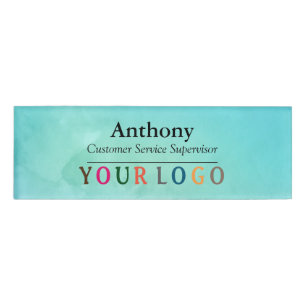 Name Badge Magnet Custom Logo Employee Staff Large