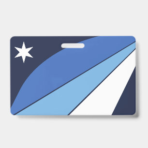Name Badge with flag of Columbia, SC ID Badge