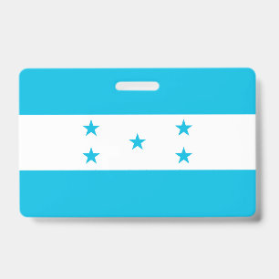 Name Badge with flag of Honduras ID Badge