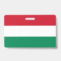 Name Badge with flag of Hungary