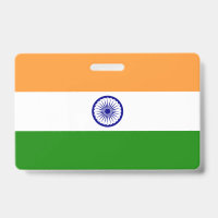 Name Badge with flag of India