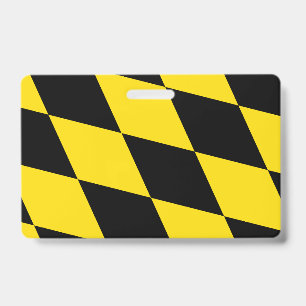 Name Badge with flag of Munich ID Badge