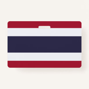 Name Badge with flag of Thailand ID Badge