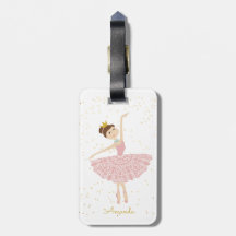name ballerina luggage tag