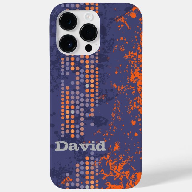 name blue orange surf style  Case-Mate iPhone case (Back)