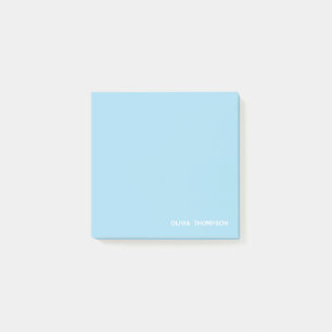 Name Blue Sticky Post-it Notes