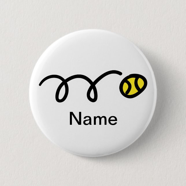 Name button for tennis players (Front)