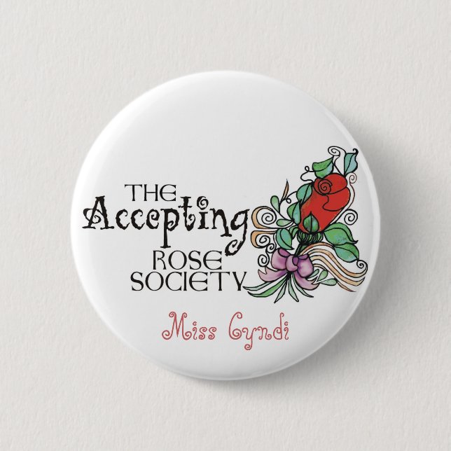 Name Button -The Accepting Rose Society (Front)