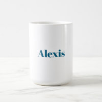 Name Calligraphy Script Plain Simple White Blue