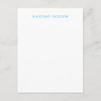 Name Calligraphy Script Plain Simple White Blue