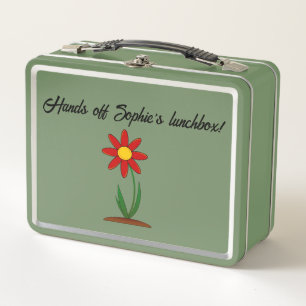 Name can be customized on this metal lunchbox