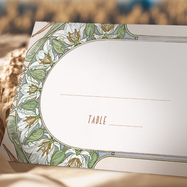 Name Cards Wedding Table Vintage Art Nouveau (Creator Uploaded)