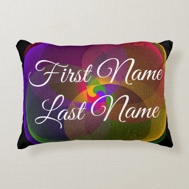 Name Change Citrus Blend Geometric Pillow (Front)