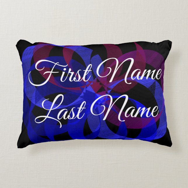 Name Change Figure 8 Geometric Accent Pillow (Front)
