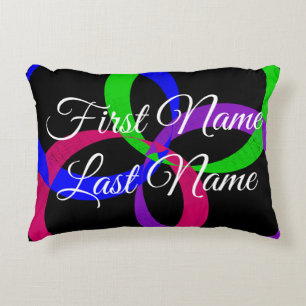 Name Change Interchange Geometric Accent Pillow