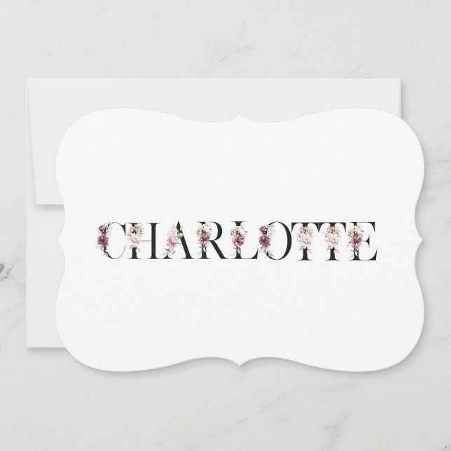 Name Charlotte (Front)