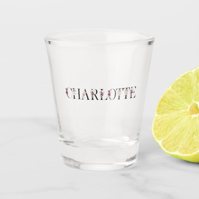Name Charlotte Shot Glass (Front)