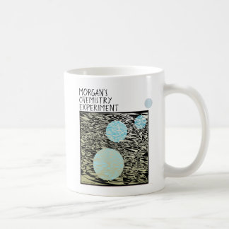 Name Chemistry Experiment Blue Bubbles Black Funny Coffee Mug