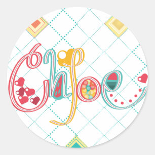 name Chloe Classic Round Sticker