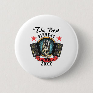 Name Choir Singer Birthday  6 Cm Round Badge