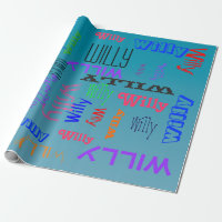 Name Collage 🎁 Amazing Word Cloud Fun Fab Blue