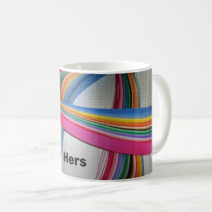 Name, Colourful Quilling Paper 11oz Coffee Mug