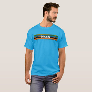 Name Combination Srtip Design - Chic Orange Base T-Shirt