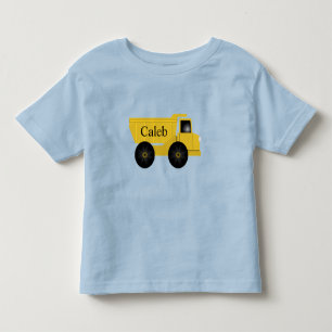 Name Construction Dump Truck Toddler T-Shirt