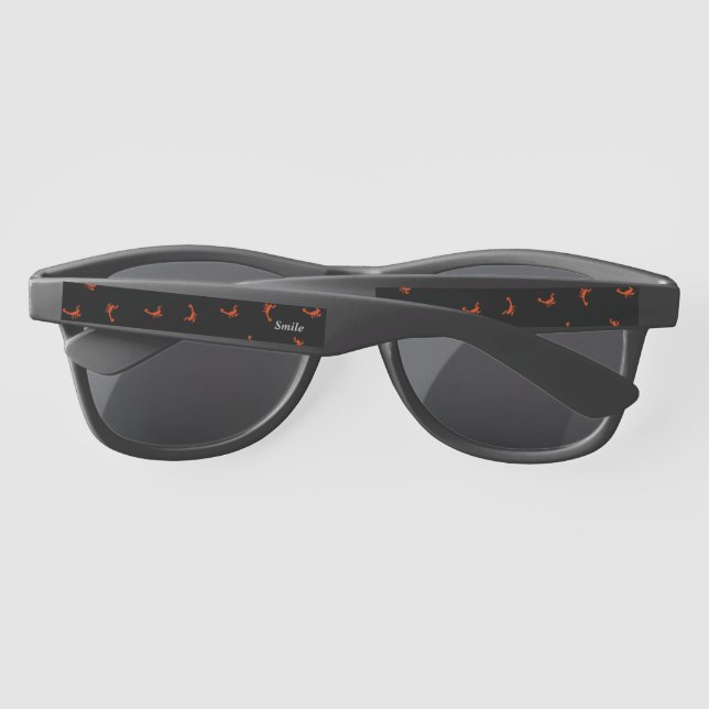 Name Custom Scorpion (Black) Sunglasses (Back)
