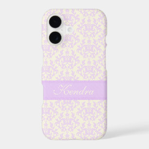 Name damask light purple & cream 