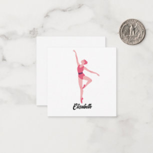 Name Dance ballerina personalisation  Card