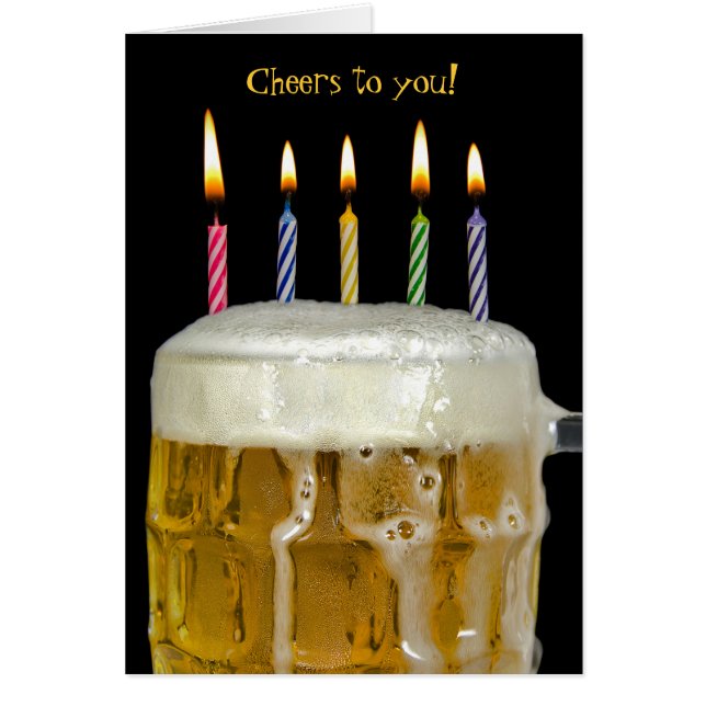 Name Day-candles in beer (Front)