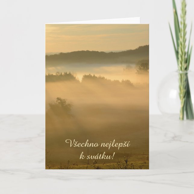 Name Day card in Czech (Front)