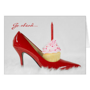 Name Day- red shoe and cupcake