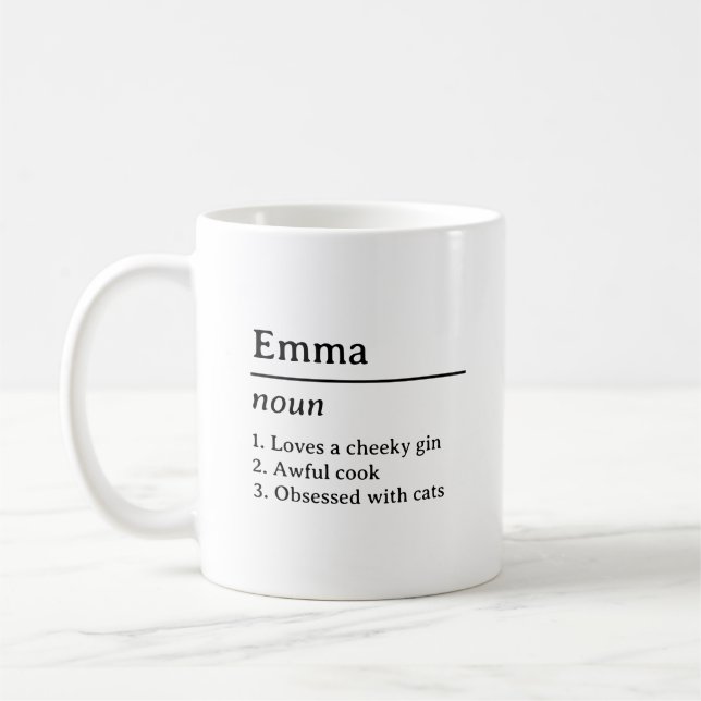 Name Definition Mug (Left)