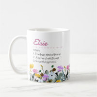 Name Definition with Cute Wildflower Border