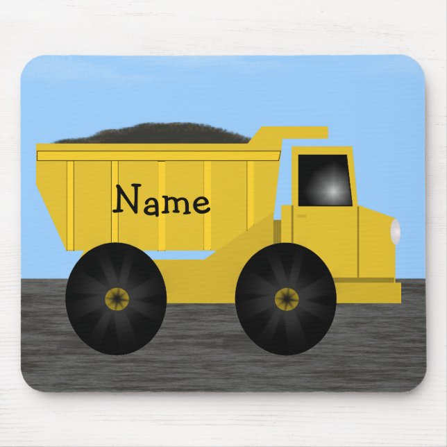 Name Dump Truck Mousepad - Template (Front)