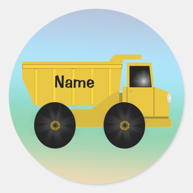 Name Dump Truck Stickers (Front)