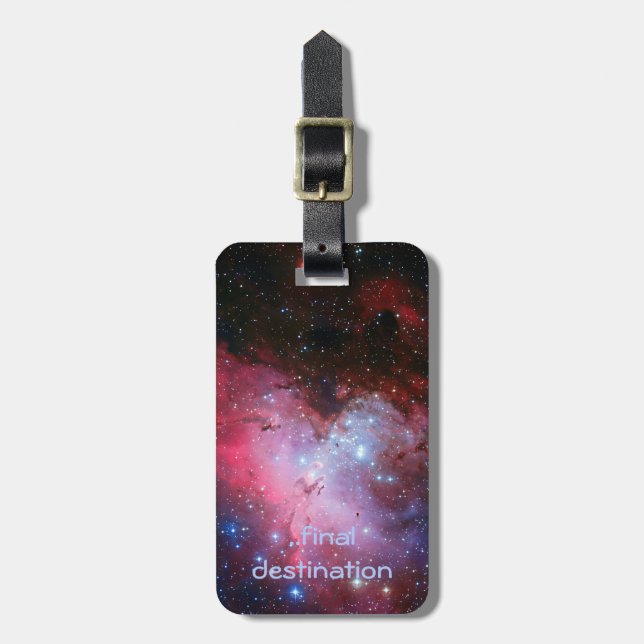 Name, Eagle Nebula outer space picture Luggage Tag (Front Vertical)