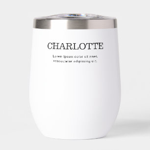Name Elegant Minimal White