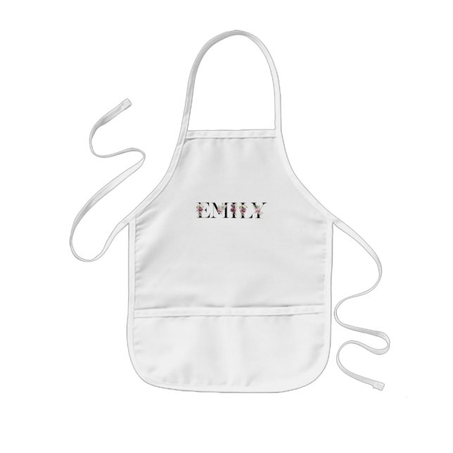 Name Emily Kids Apron (Front)