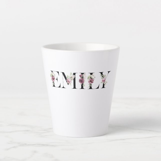 Name Emily Latte Mug (Front)