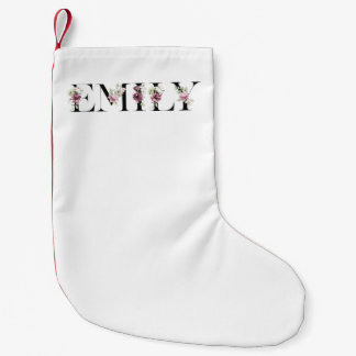 Name Emily Small Christmas Stocking