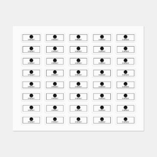 Name Fashion Online Shop Logo Black White Labels