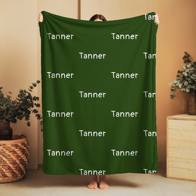 Name Fleece Blanket Olive Custom Birthday Gifts (Creator Uploaded)