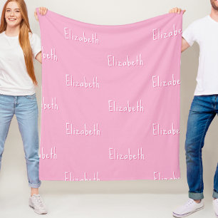 Name Fleece Blanket Personalised Custom Kids Gift 